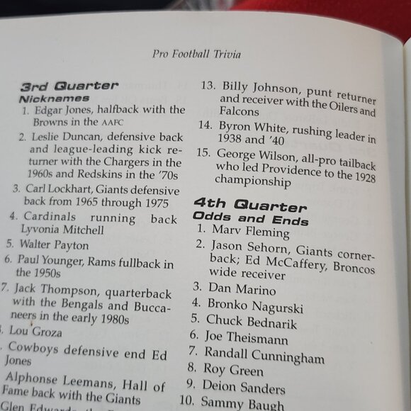 Pro Football Trivia More Than 950 NFL Questions by Bob Gill Softcover Book.... - Picture 15 of 16